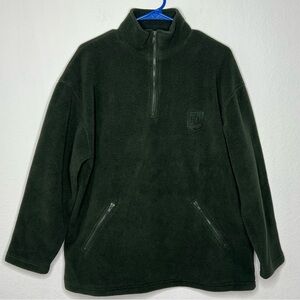 Women’s RALPH LAUREN 1/4Zip Black Fleece Jacket, Size L